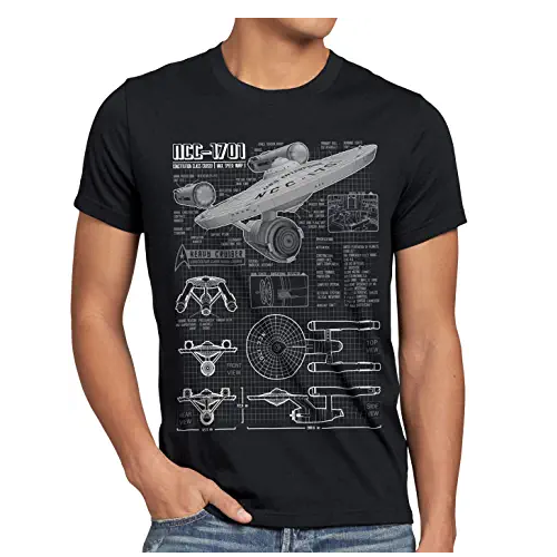camiseta nave star trek enterprise