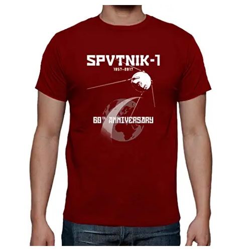 camiseta de la nasa sputnik-1 en ropa de la nasa en dealiens.shop