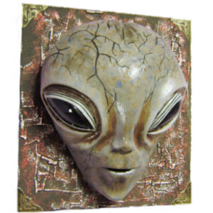 figura de ciencia ficción alienígena, Máscara decorativa de pared, extraterrestre escultura