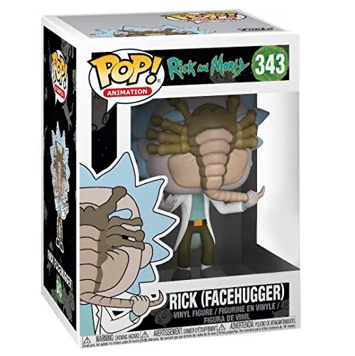 funkos economicos, Funko Pop! Rick & Morty - Pop Rick Facehugger (Exclusive)