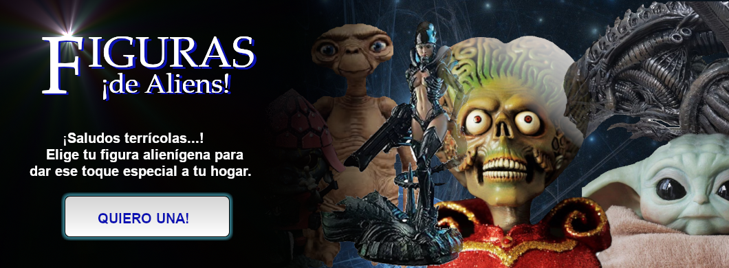 Figuras de aliens de cine y Tv