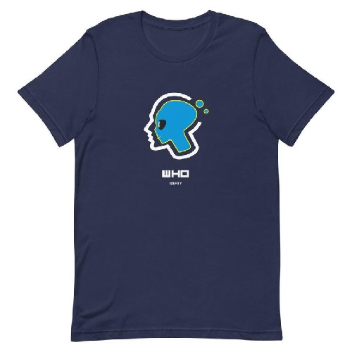 camiseta de alien hombre azul
